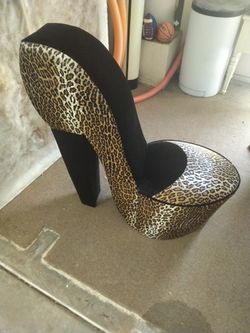Leopard High Heel Shoe Design CHAIR