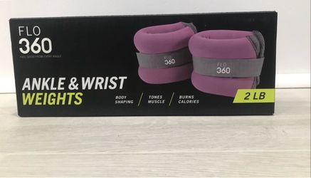 Flo 360 Ankle & Wrist Weights 2Lb Set (1Lb each) for Home Workout