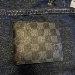 LV Wallet (Black and Blue)