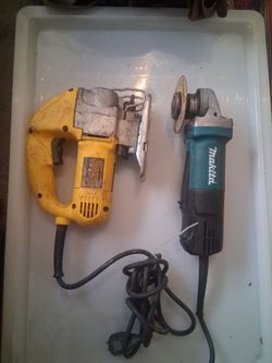 Makita grinder & dewalt jigsaw