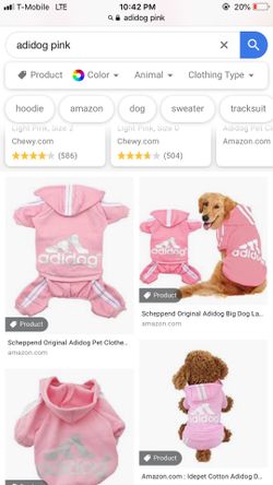 Adidog pink outfit