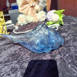 Hand Blown Glass Conch Seashell Figurine Home Decor Art Glass Sculpture of Conch