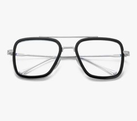 Black & Silver Blue Light Glasses