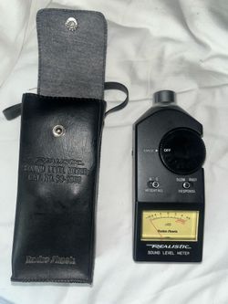 Radio shack sound level meter