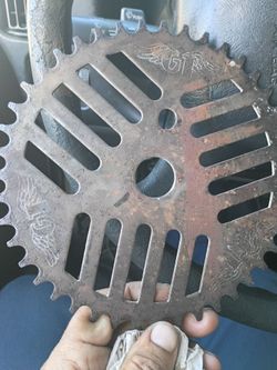 Bmx dyno gt cheese grater sprocket 43 color white 1987 $150