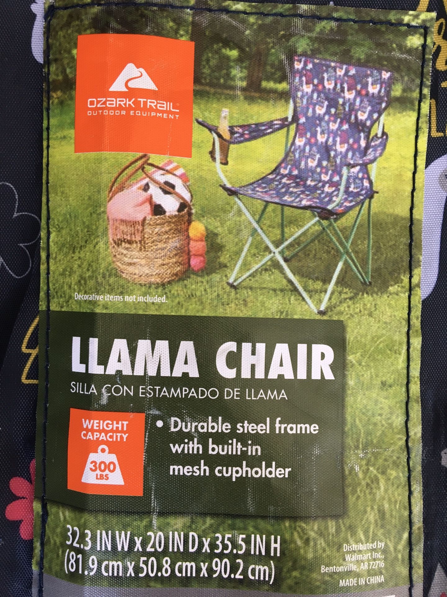 No Prob Llama Camping Chair Brand New Never Used for Sale in San Marcos CA OfferUp