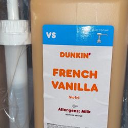 Dunkin French Vanilla Swirl With Pump