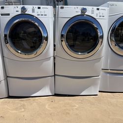 Maytag Washer And Dryer with Pedestals 