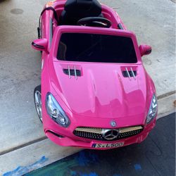 Pink Mercedes Benz Kids’ Car