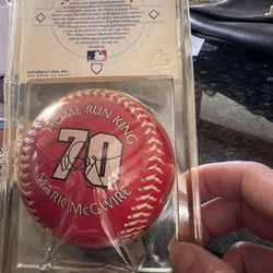 Mark McGwire 70th Home Run Signed Baseball 