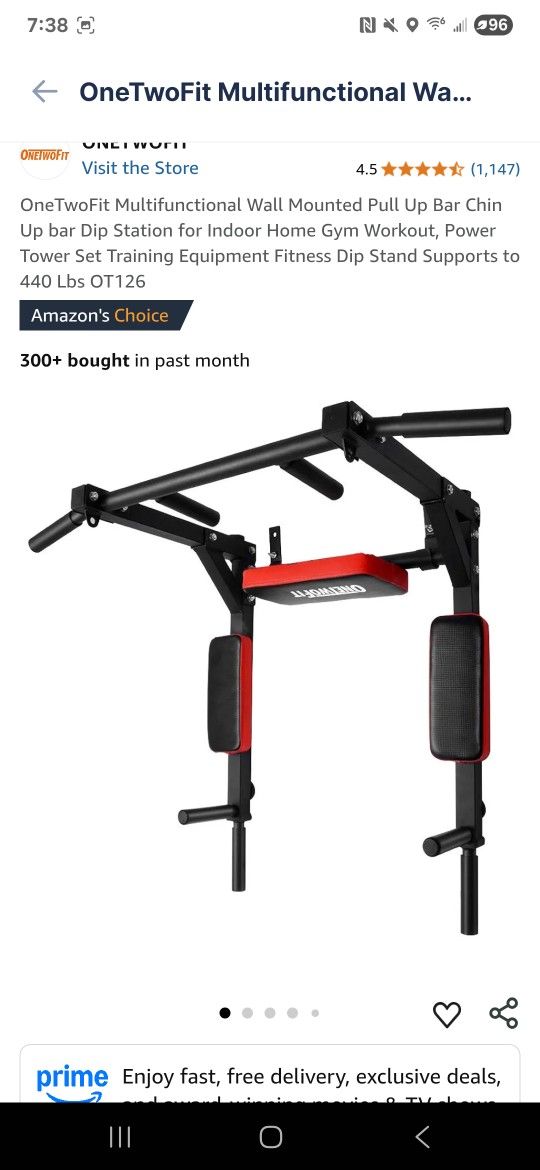 Pull Up Bar And Dip Station