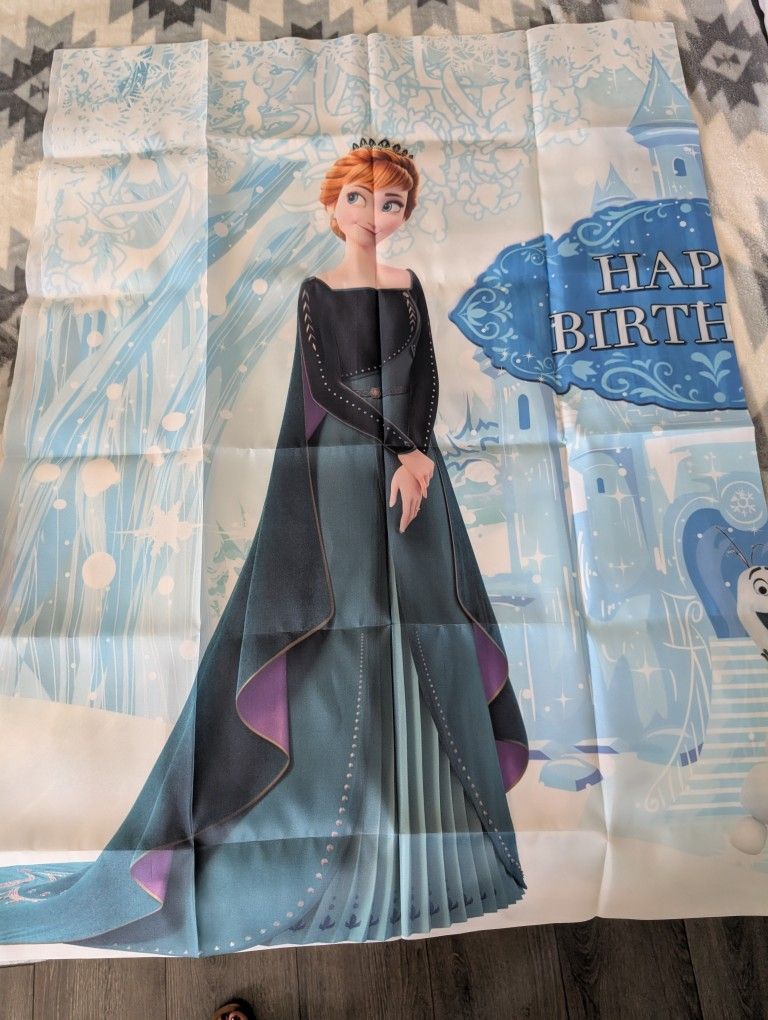 Frozen Happy Birthday Banner