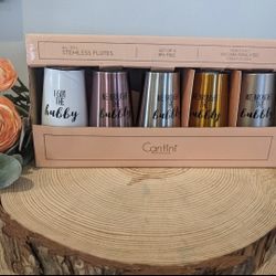 Set of 5 Bridal Party Champagne Flutes