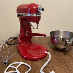 Red KitchenAid Professional 5 5qt Stand Mixer 