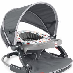 Fisher-Price On-the-Go Sit-Me-Up Floor Seat Arrows Away, Travel Baby Chair for indoor and outdoor us