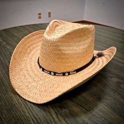 San Diego Hat Co. Palm Straw Cowboy Hat UPF50+