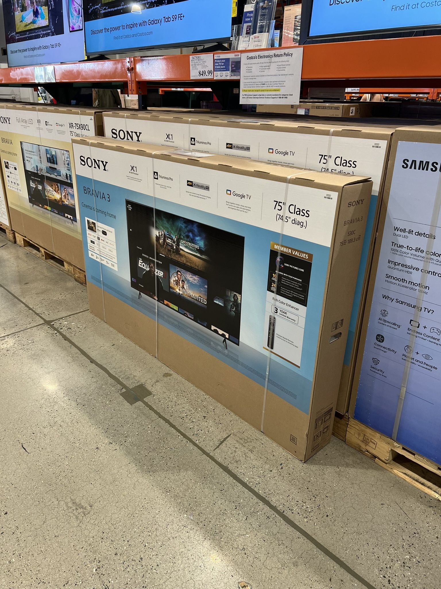 75” SONY BRAVÍA 3 SERIES 4K SMART TV