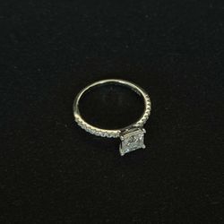 1ct Moissanite Square Ring Size 6