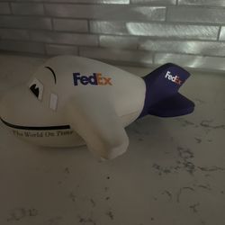 Vintage Squishy FedEx Plane