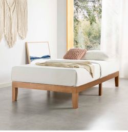 Solid Wood Platform Bed Frame Twin XL