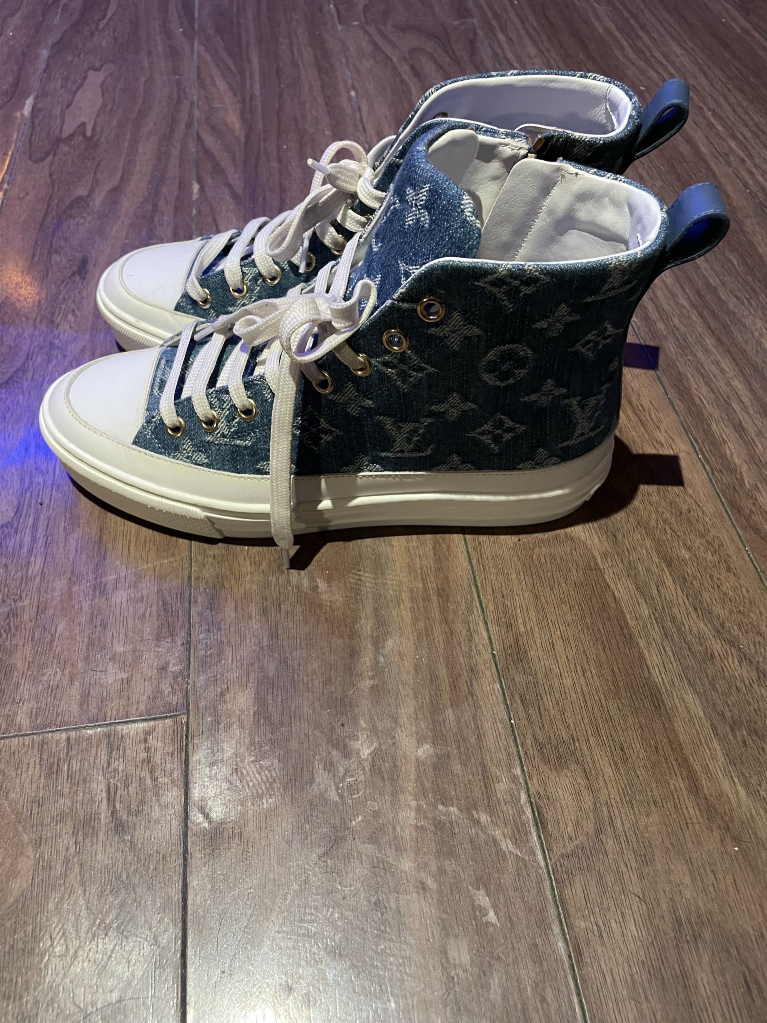 Louis Vuitton Denim Chucks 100% AUTHENTIC W/ BOX AND RECEIPT! for