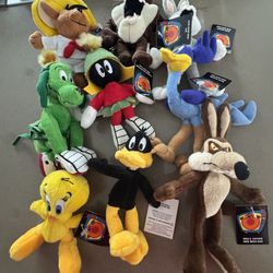 Warner Brothers mini bean bag set