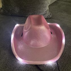 Pink Light Up Cowboy Hat