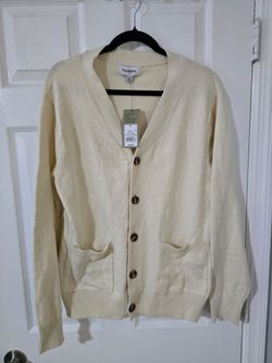 Goodfellow & Co Cream Cardigan Sweater – Size M