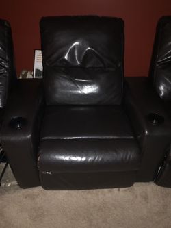 Leather Black Reclining Chair