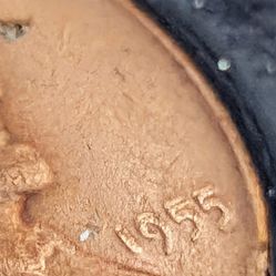 1955 Penny Double die Error Fine Condition Error