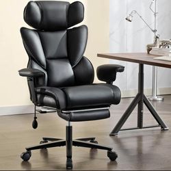Office Chair with Foot Rest and Waist Lumber Support, Ergonomic Gaming Chair with Adjustable Height