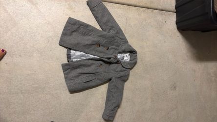 Old Navy Gray Wool-Blend Kids Peacoat
