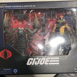 New GI-Joe 2-Pack. Cobra Desert Scorpion & Skrpion-25 Figures.