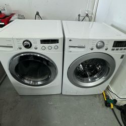 LG stackable front washer and dryer set with 2 months warranty, delivery and installation available  580