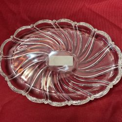 Brand New Mikasa Peppermint Clear Sweet Dish