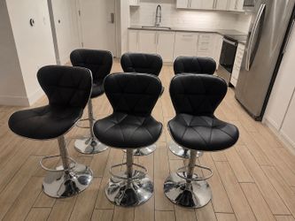 Juego 6 sillas de barra / Set 6 bar chairs