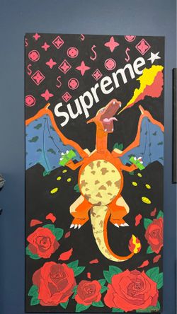 Pokémon charizard original artwork paint acrylic