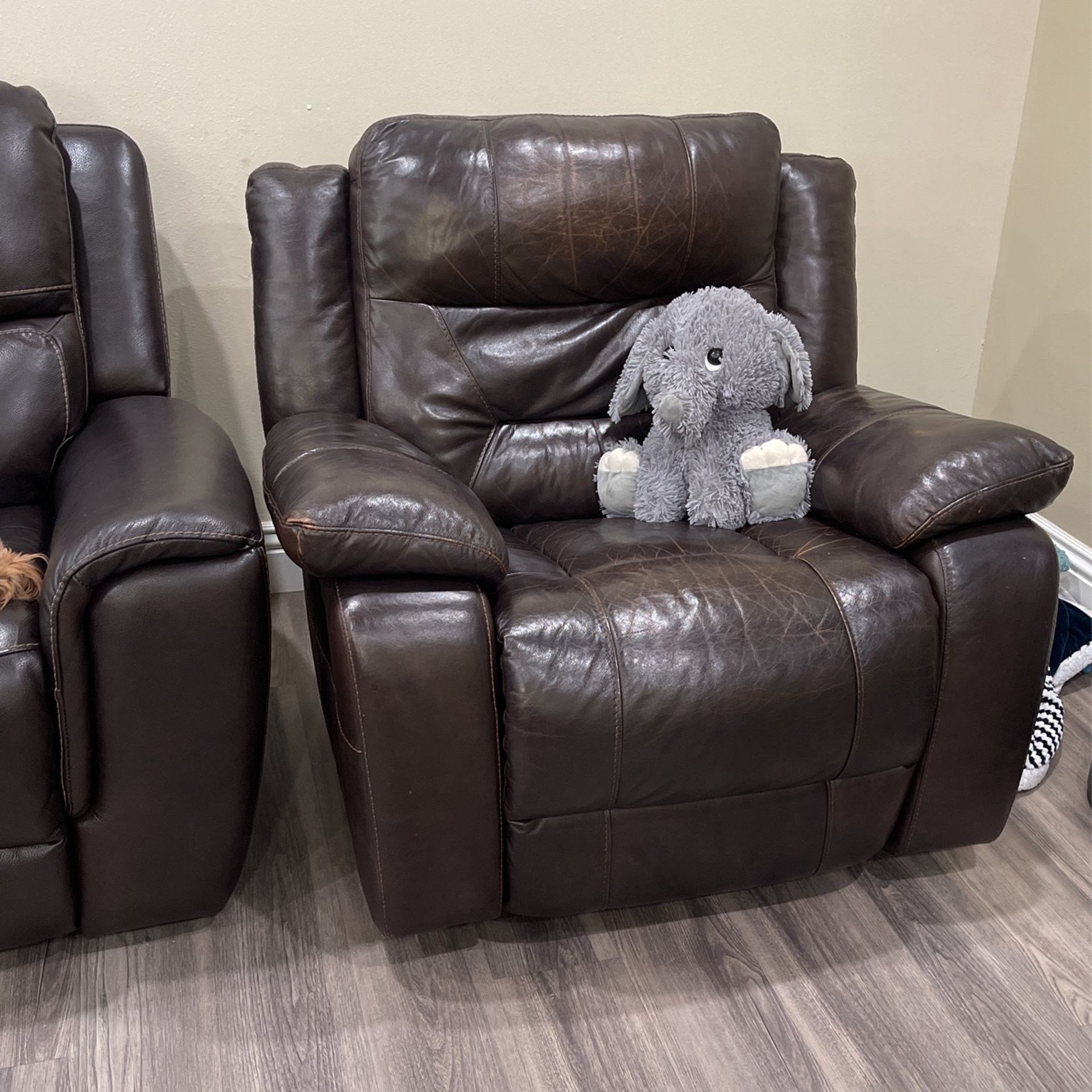 Top Grain Leather Recliner 