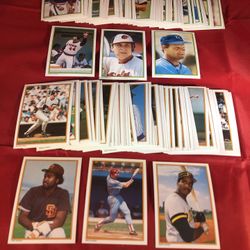 1986 & 1987 Topps Glossy Send-In Redemption Complete Sets Of Baseball Cards 