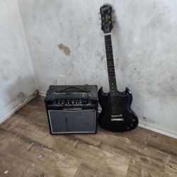 Epiphone Guitar With Acoustic amp