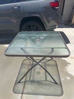 Patio Glass Table***