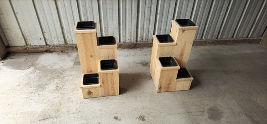 4-Tier Cedar Flower / Planter Boxes