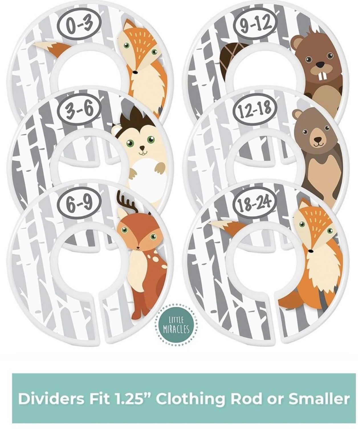 Little Miracles Baby Closet Size - Dividers Like New