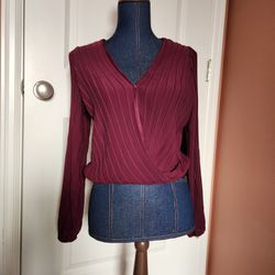 She +Sky Wrap Blouse 