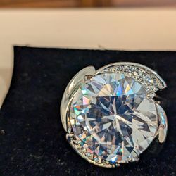 Huge Size 7 Cocktail Ring