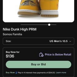 NIKE DUNK DÍA DE LOS MUERTOS 10.5