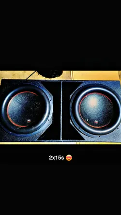 2x15" AP quad stack subwoofers &8k taramps QBomb box