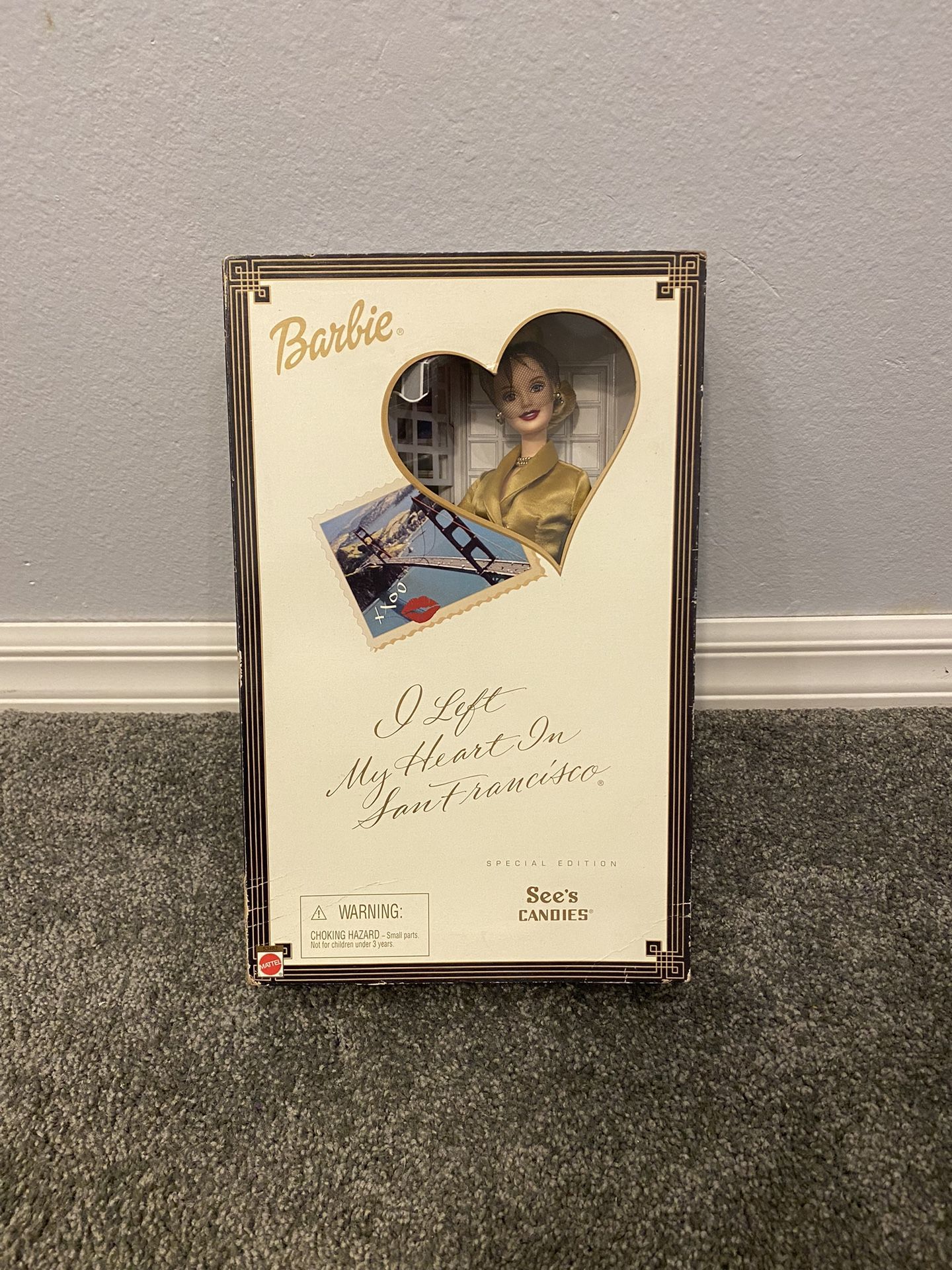 Mattel 2001 See's Candies Barbie Doll I Left My Heart In San Francisco New NRFB