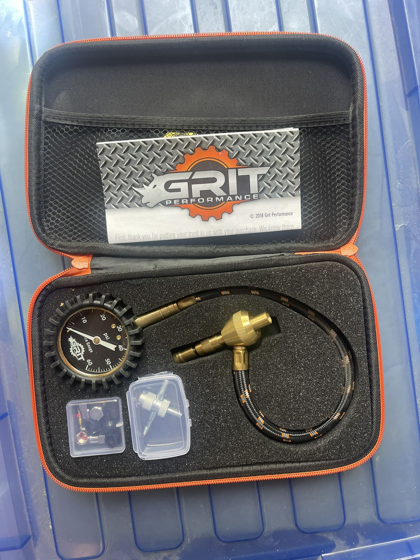 Grit Performance Tire Pressure Gauge (0-60 PSI) Heavy Duty