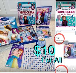 $10 Disney bundle educational memorie match games,activities book,talking book,2 reading books,etc